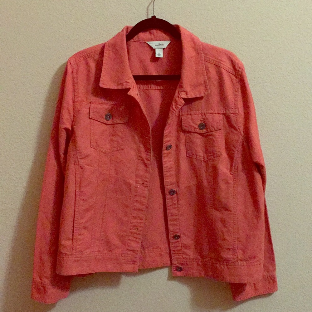 LL. Bean Coral Jacket Sz(L)